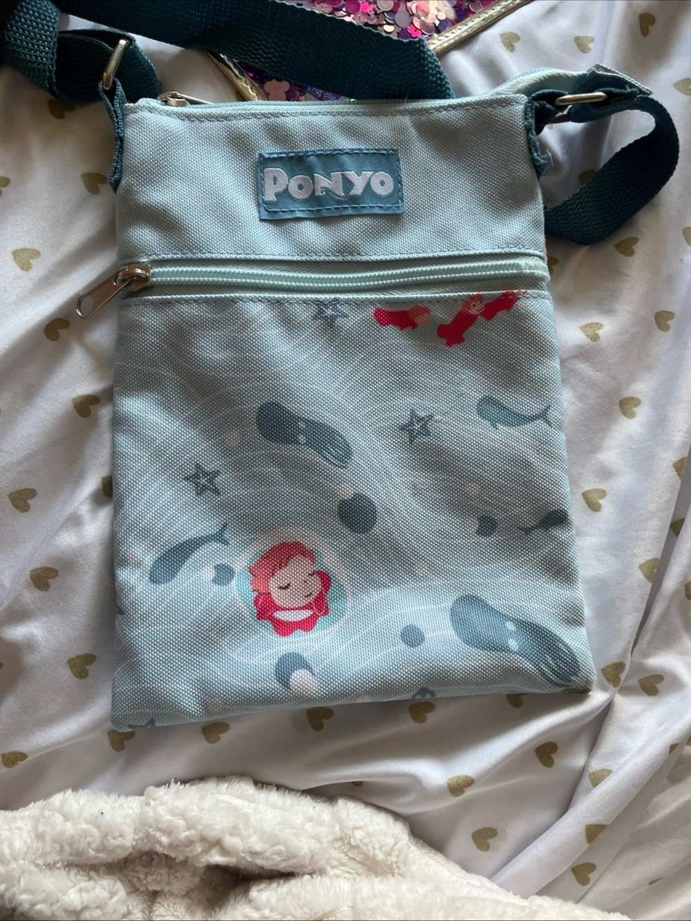 Pony Crossbody Bag in Light Blue